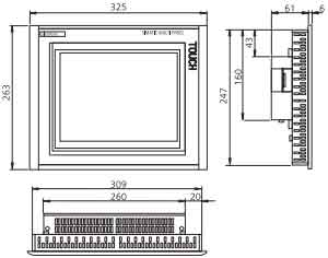 !!!!!!!SIEMENS+277系列面板(6AV6 643)+安装方式4